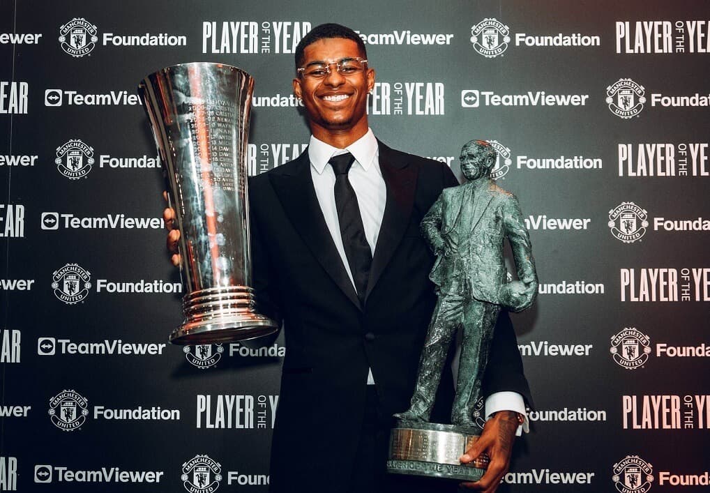 Hráčom roka bol hráčmi aj fanúšikmi zvolený Marcus Rashford