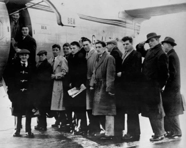 Busby Babes pred lietadlom