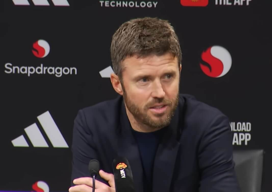Carrick pred súbojom proti The Eagles